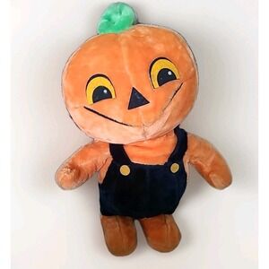 Vintage Halloween Wonder Toys Jack o Lantern Jumbo Plush Clean Odor Free 28"‎